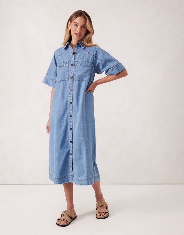 Ceres Life - Ava Short Sleeve Midi Dress