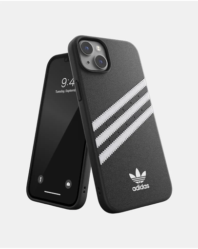 adidas Originals - 3 Stripe Samba iPhone 14 Plus Protective Phone Case PU Leather
