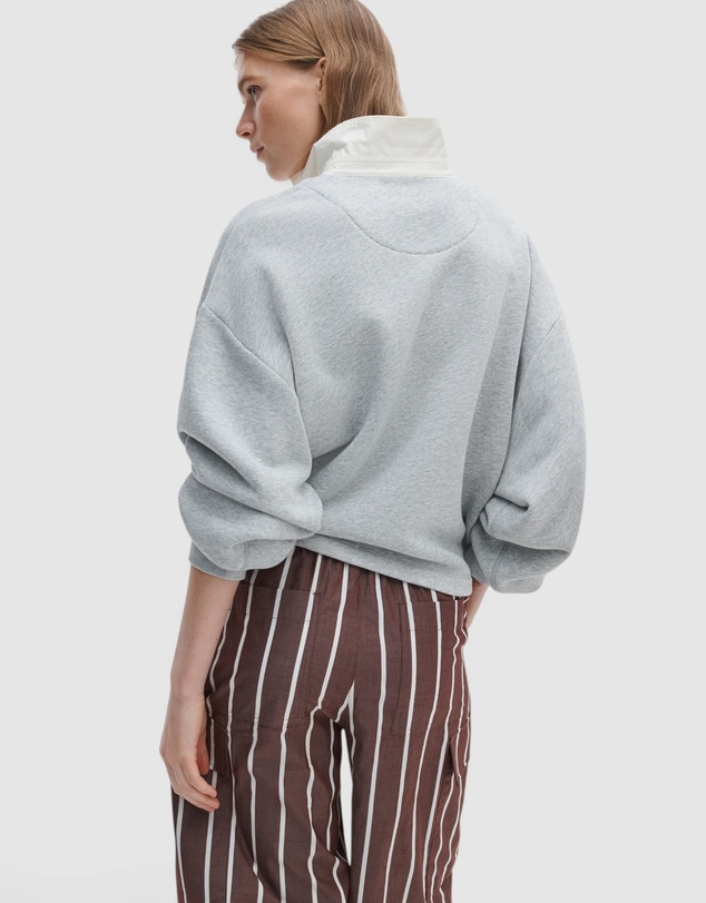 rag & bone - Vintage Terry Oversized Polo Sweatshirt