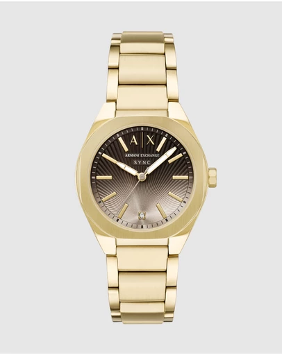 Armani Exchange - Gold Tone Analogue Watch