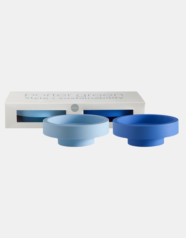 porter green - flipp lrg silicone unbreakable candle holder set