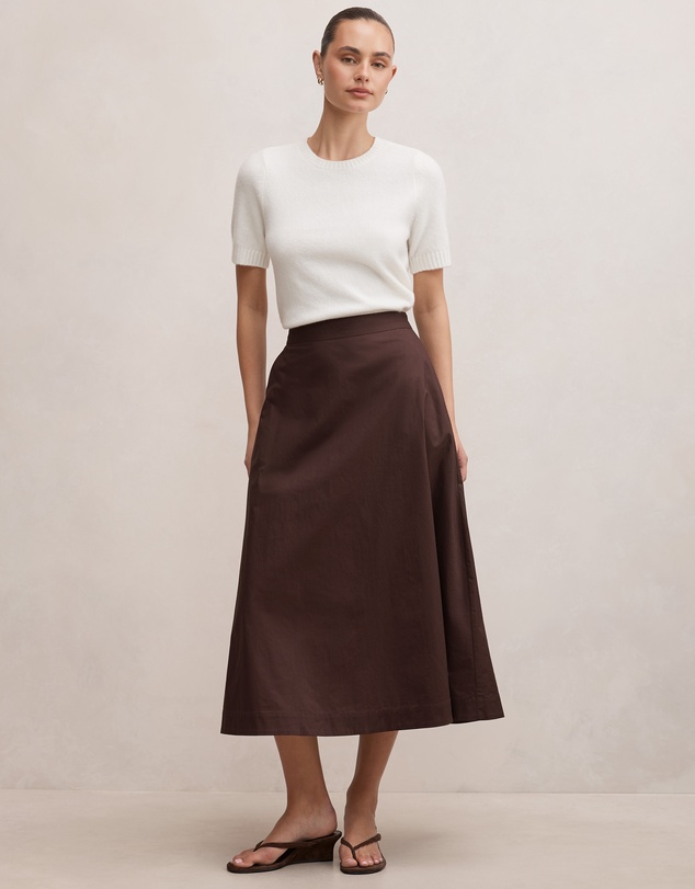 Forever New - Chrissy Cotton Midi Skirt