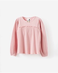 Cotton On Kids - Posie Long Sleeve Babydoll Top