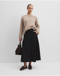 Country Road - Long Sleeve Fluffy Crew Knit