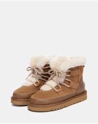 EVERAU - Australian Shepherd Ugg Elvora Cow Suede Upper UGG Boots