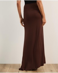 Atmos&Here - Tara Jersey Maxi Skirt with Gathers