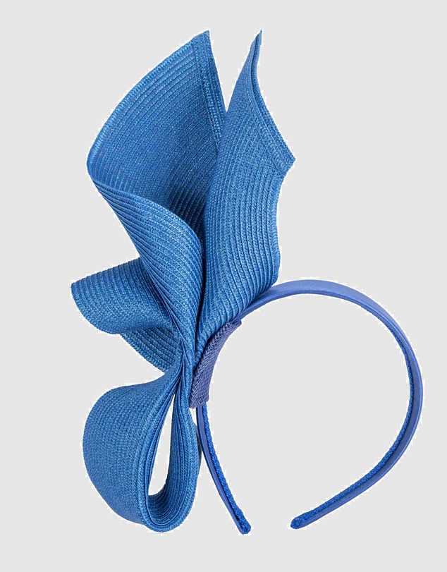 Max Alexander - Tall Royal Blue Racing Fascinator