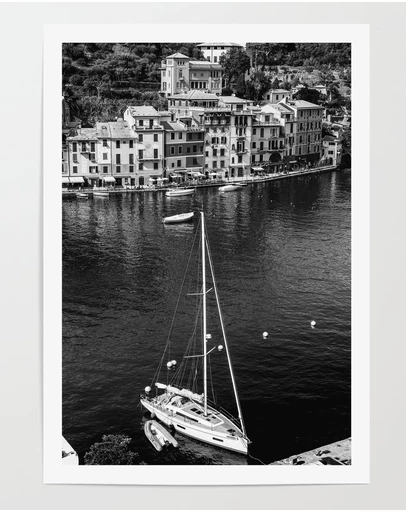 LEGGERA - Yachts of Portofino B&W Print