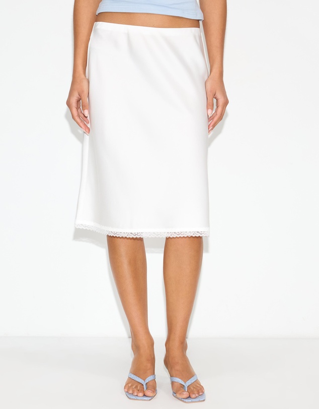 Dazie - Alice Satin Midi Skirt