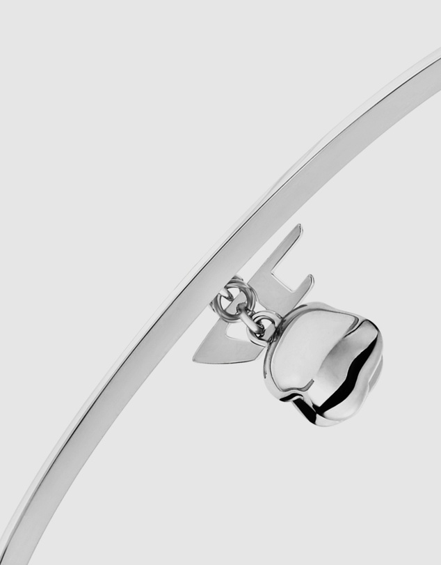 Diesel - D Logo Silver-Tone Bracelet