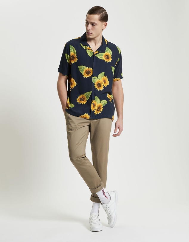 Ben Sherman - Sunflower Print Short Sleeve Shirt