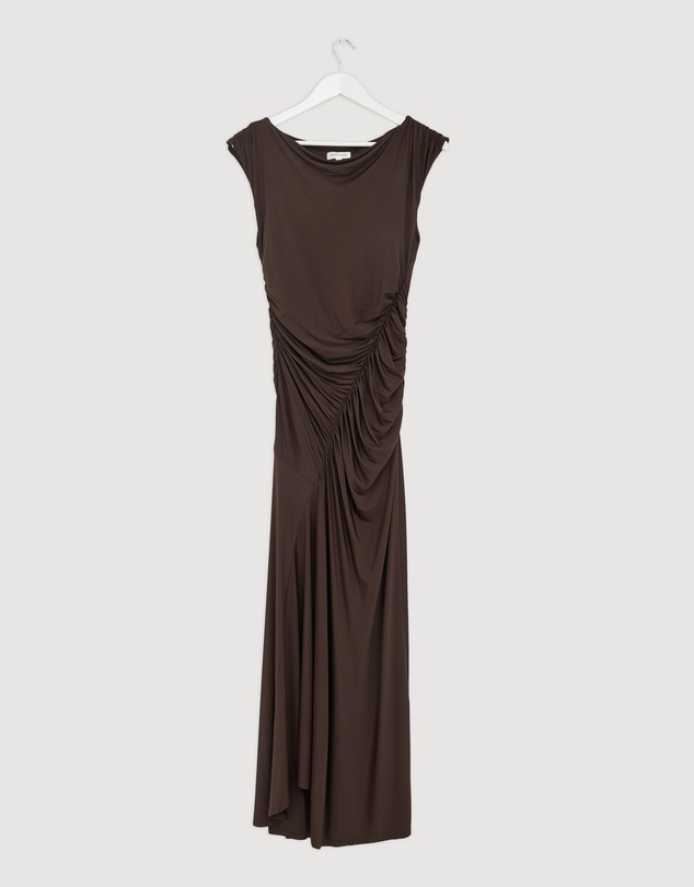 Revibe - Repaired Shona Joy Miro Gathered Maxi Dress - AU 12