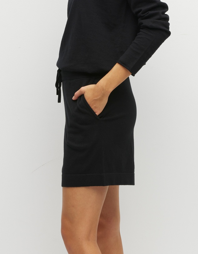 JH Lounge - JHL Long Short (Cotton Cashmere) Black