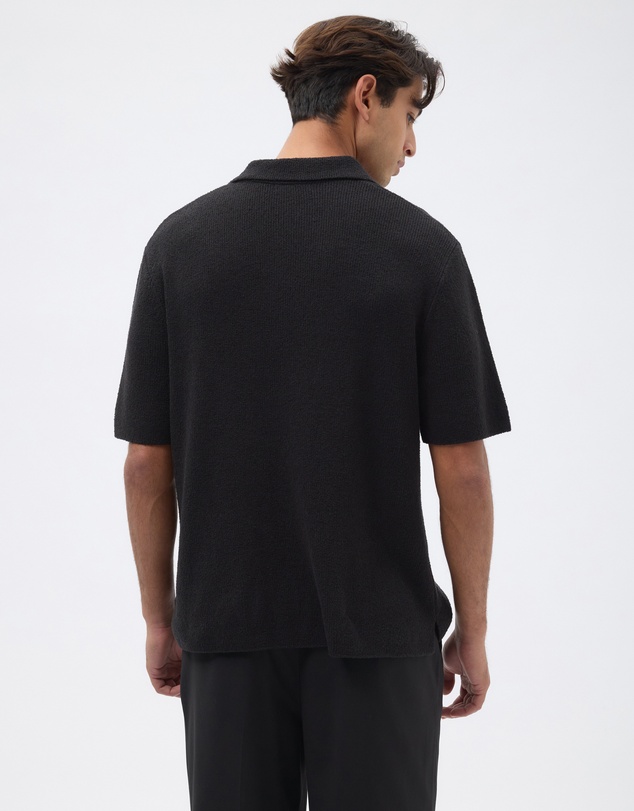 AERE - Organic Cotton Knit Boucle Polo