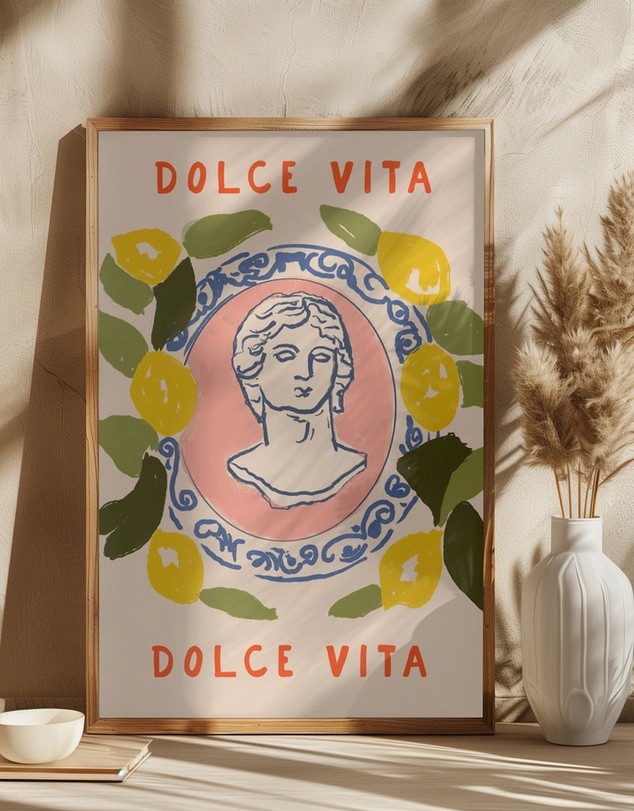 Olive et Oriel - Dolce Vita by Treechild Art Print