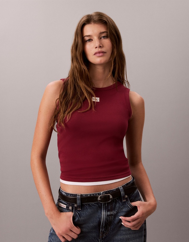Calvin Klein Jeans - Cotton Stretch Ribbed Tank Top
