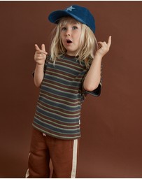 Rhythm - Adventure Stripe SS T-Shirt - Kids