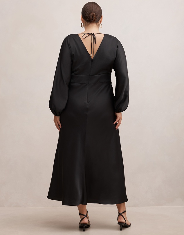 Forever New Curve - Vera Curve Draped Batwing Maxi Dress
