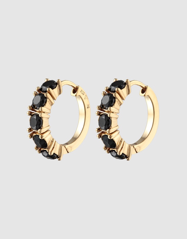 Elli Jewelry - Hoop Earrings in Gold-Plated 925 Silver
