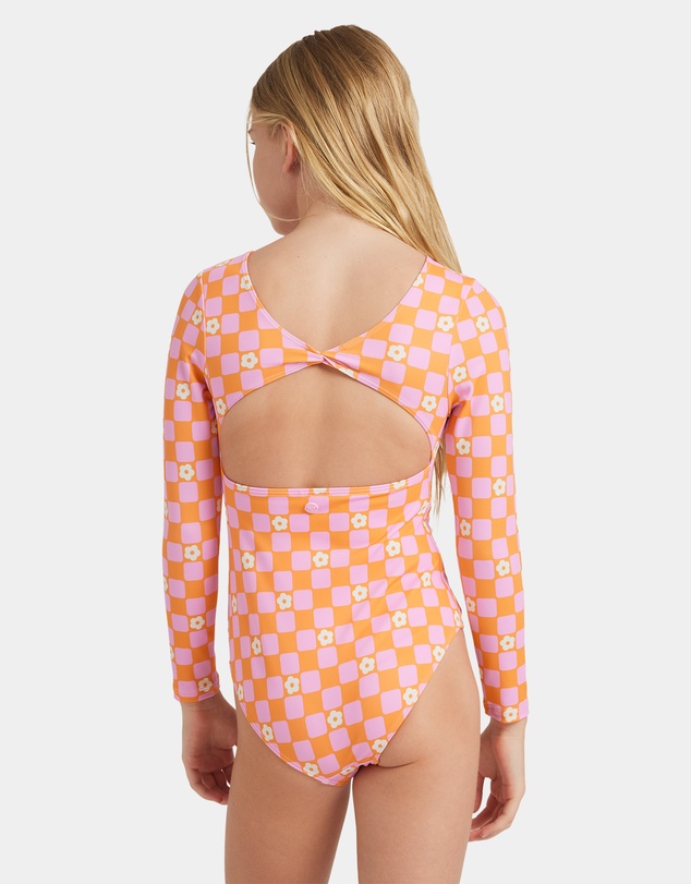 Roxy - Girls 8 to 16 Flowe Check One Piece Rash Vest