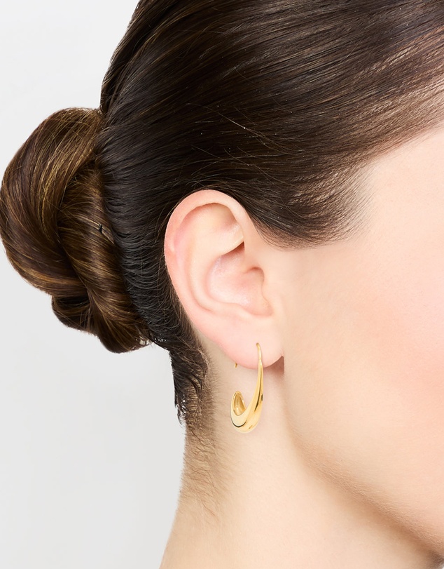 Lovisa - Waterproof Gold Plated Stainless Steel Thick Half Hoop Earrings