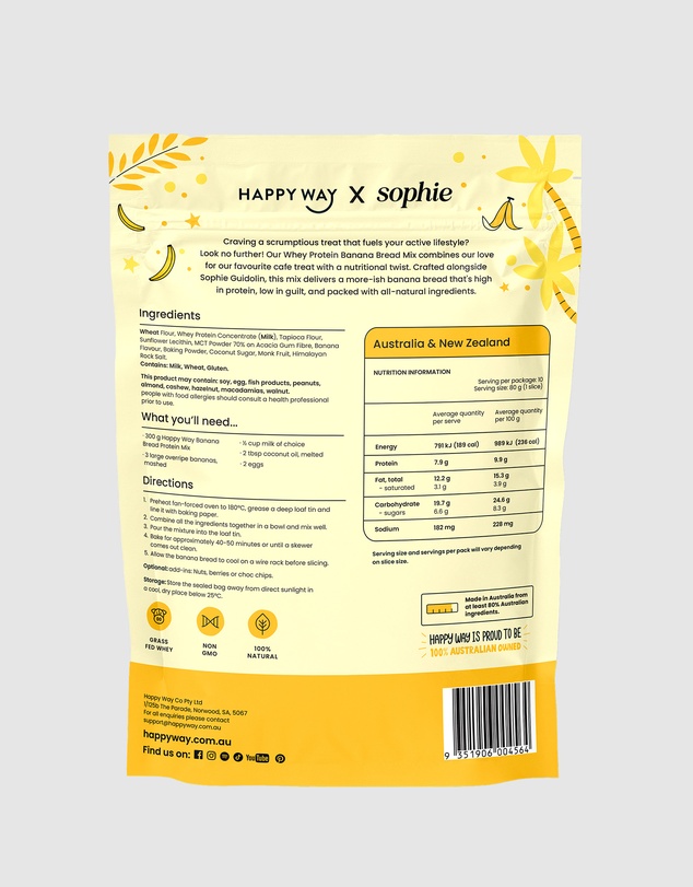 Happy Way - Banana Bread Protein Mix