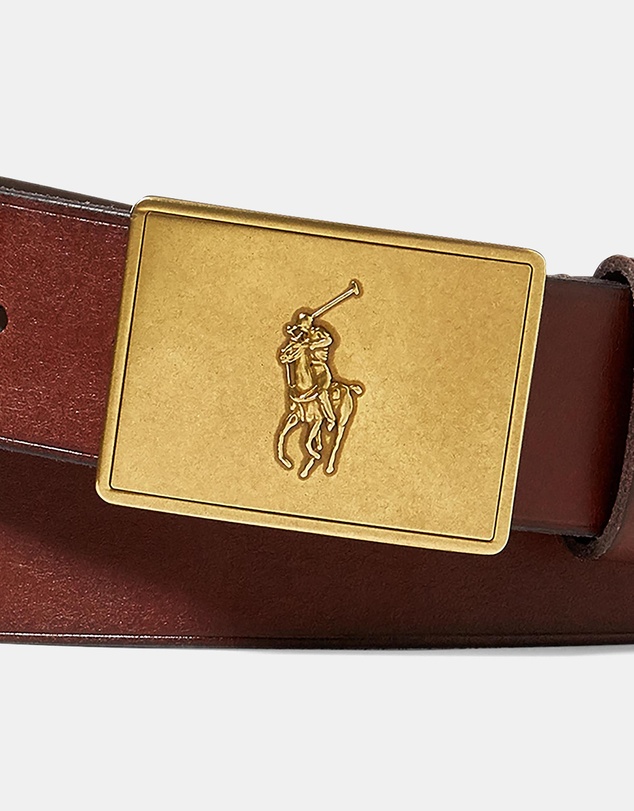 Polo Ralph Lauren - Pony Plaque Leather Belt