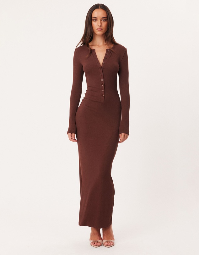 SNDYS - Henley Maxi Dress