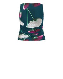 City Chic - Lidia Ruched Print Top