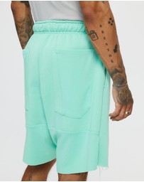 Surrounded By Ghosts - The Andesine Low Crotch Fleece Drawstring Shorts