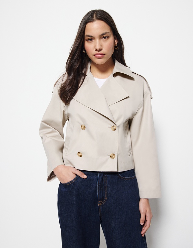 Commonry - Melissa Cropped Trench
