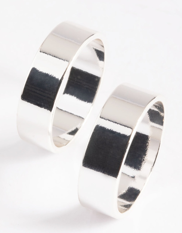 Lovisa - Silver Plated Double Cigar Band Ring