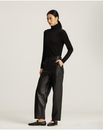 IDA+S - Corin Lambskin Panelled Pants