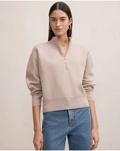 Forever New - Hayley Quarter Zip Jumper