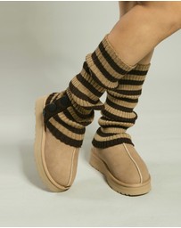 Ozwear Connection Uggs - Ugg Cardy Stretchy Knit Leg Warmers Slouch Socks
