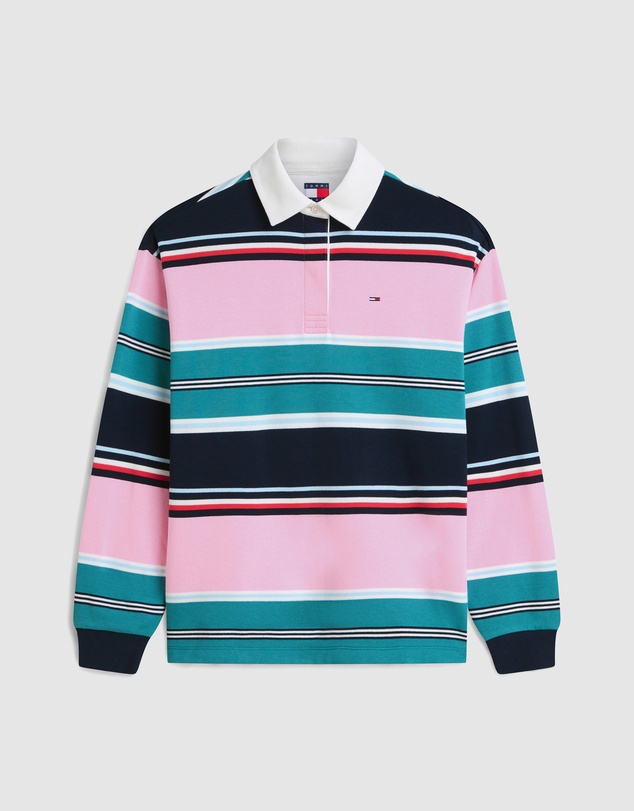 Tommy Jeans - Relaxed Multi Stripe Rugby