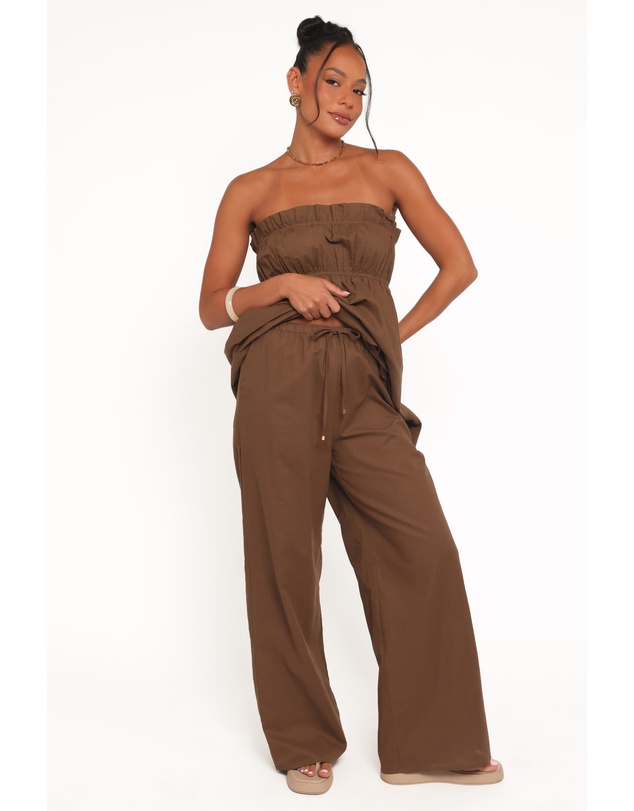 Petal & Pup - Ember Cotton Pants - Brown