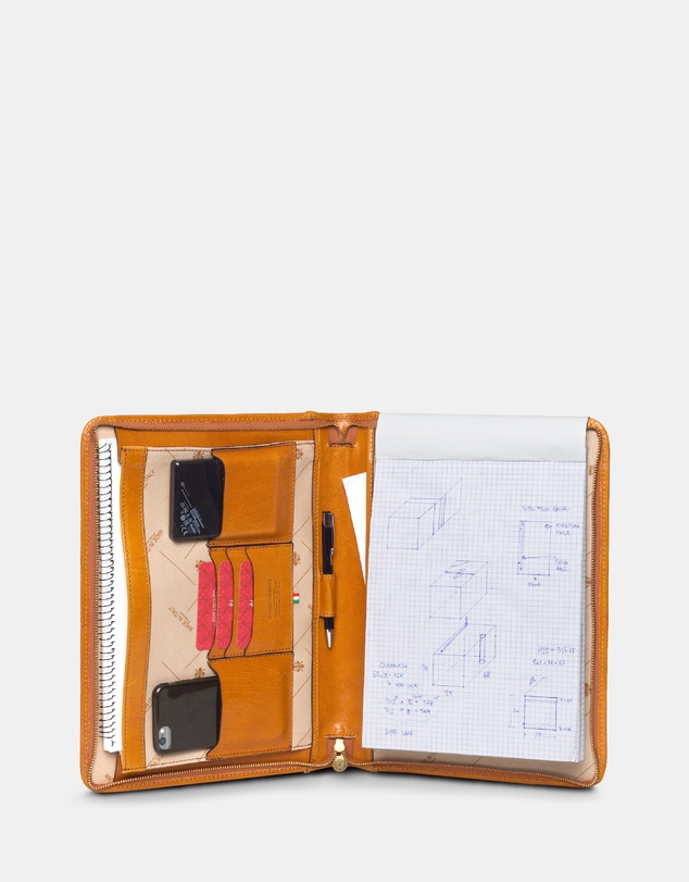 Republic of Florence - The Folio Yellow Leather A4 Compendium