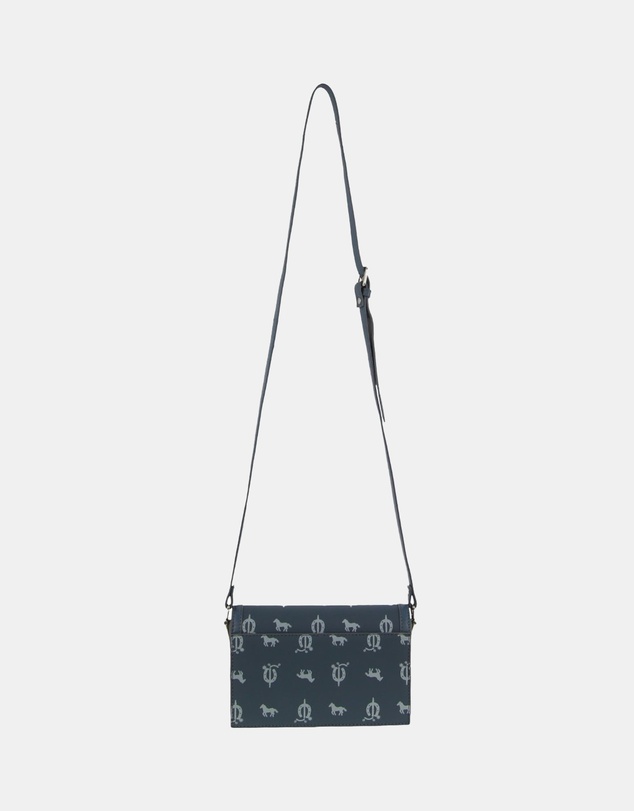 Pierre Cardin - Pierre Cardin Canvas Print/Leather Trim Flap Cross-Body Bag
