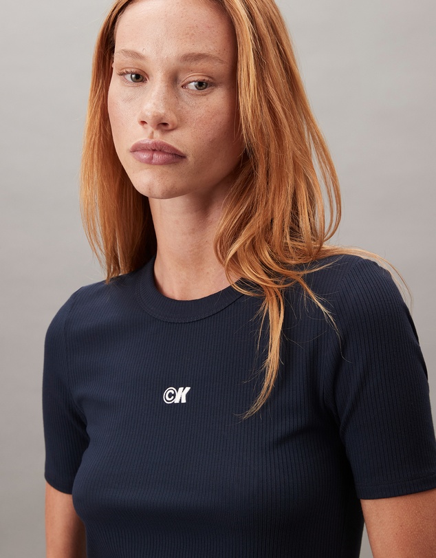 Calvin Klein Jeans - Modal Stretch Monogram Logo Graphic Slim T-Shirt