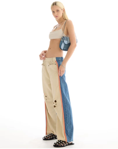 THE TALES - The Tales Denim Patched Sweat Jeans