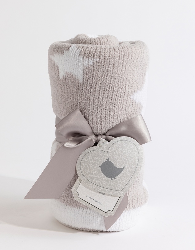 Living Textiles - Chenille Blanket - Galaxy Grey