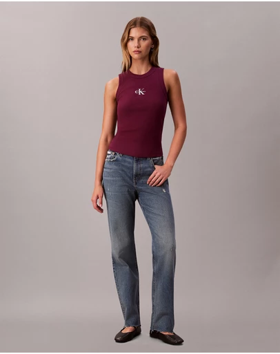 Calvin Klein Jeans - Monologo Rib Tank Top