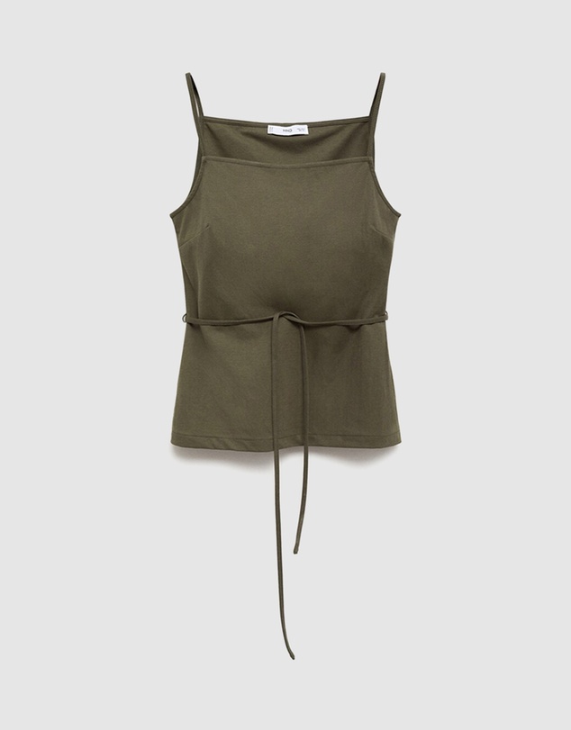 M.N.G - Cotton Top With Waist Tie