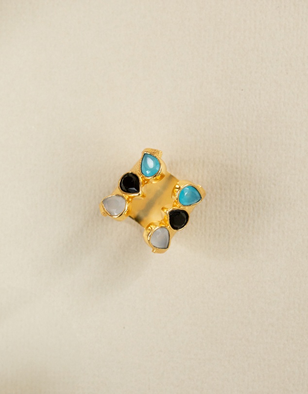 Meshca - Trio Spark Bridge Ring