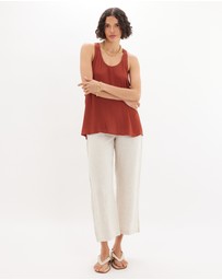 Amelius - Sabine Side Button Top