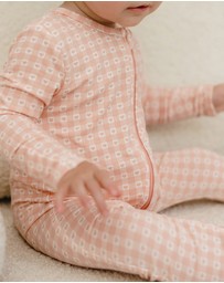 Kynd Baby - Day Or Night Onesie in Heart Gingham