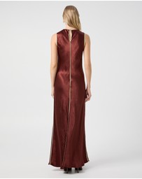 Third Form - Crush Contrast Bind Maxi Tank Dress