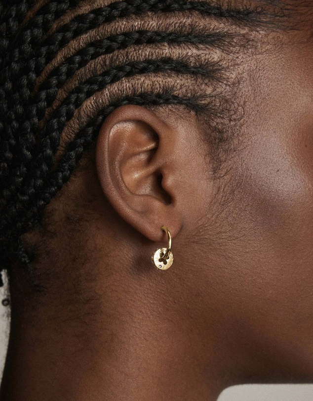 MIMCO - Signatura Charm Hoop Earrings