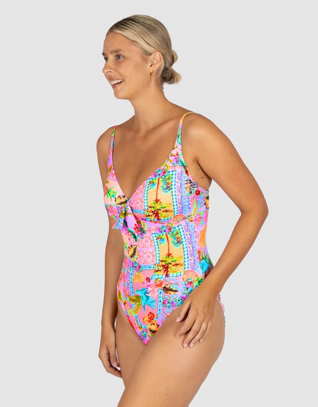Baku Swimwear - Sardinia D-E Tie Front One Piece Swimsuit
